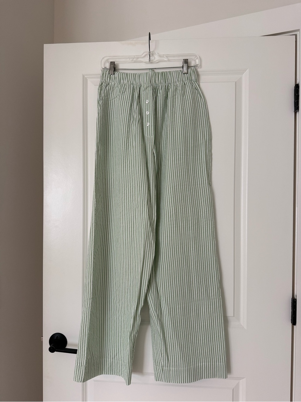 Daily Drills Sage and White Gingham Pants